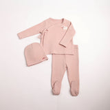 Bee & Dee Little Lamb 2 Piece Set And Beanie - Tea Rose
