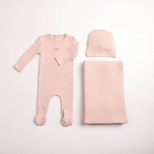 Load image into Gallery viewer, Bee &amp; Dee Little Wings Pointelle Layette Set - Caramel