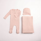 Bee & Dee Little Wings Pointelle Layette Set - Caramel