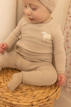 Load image into Gallery viewer, Bee &amp; Dee Little Lamb Footie And Beanie - Coffee