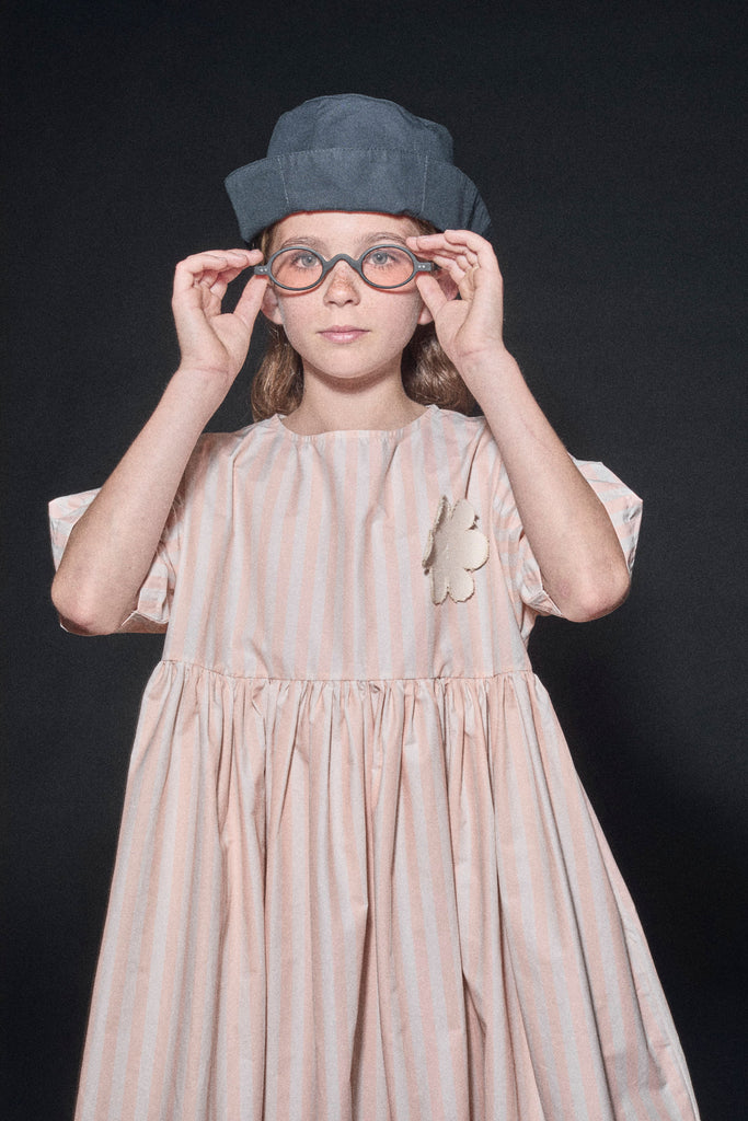 Little Creative Factory Cream And Light Apricot Anchor Dress