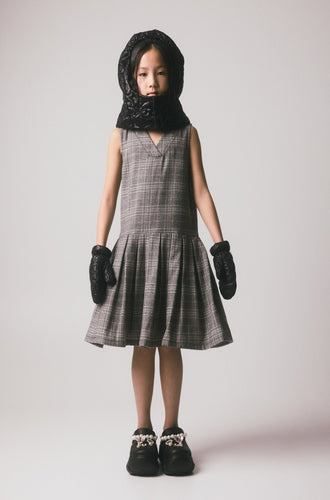 Little Creative Factory Harpa Pleated Dress - Plaid