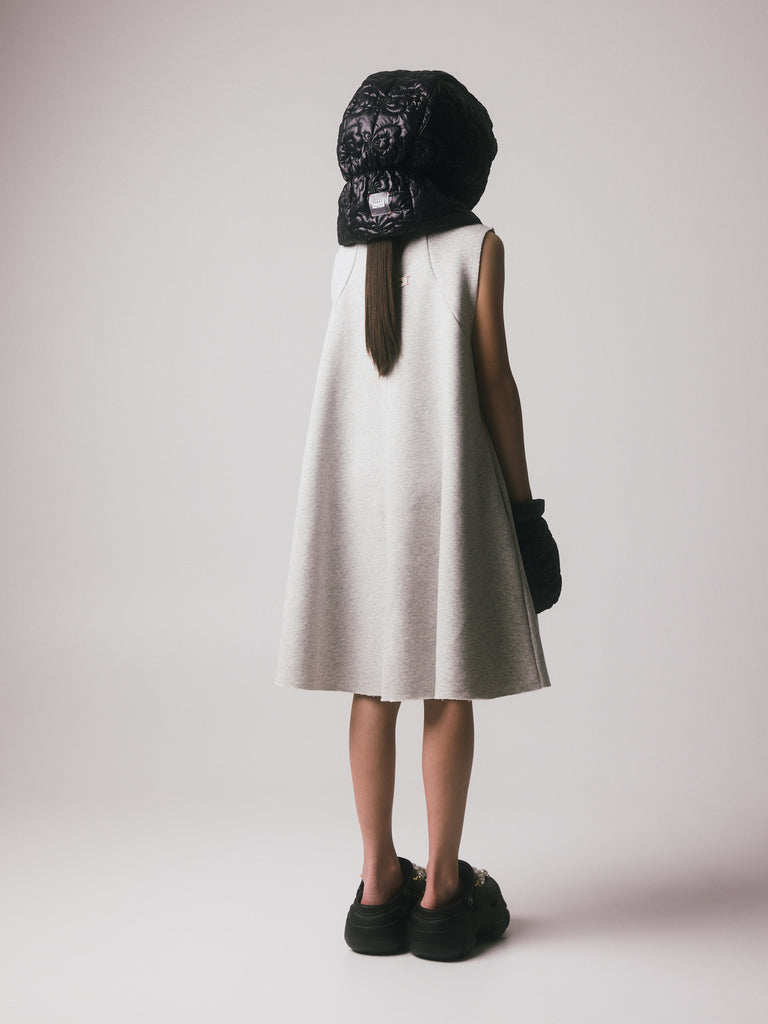 Little Creative Factory Jaki Straight Dress - Grey Melange