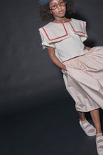 Load image into Gallery viewer, Little Creative Factory Cream Odissey Crop Sweatshirt