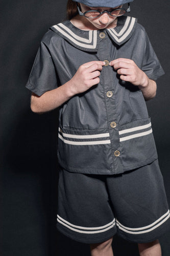 Little Creative Factory Black Sailor Shirt