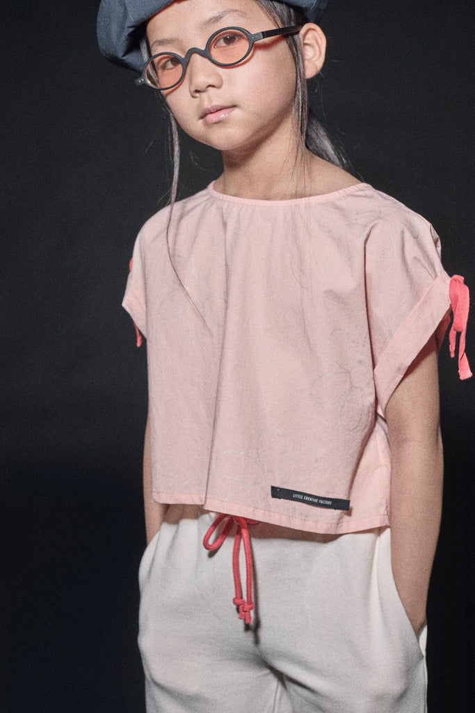 Little Creative Factory Light Apricot And Silver Journey Top