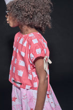 Load image into Gallery viewer, Little Creative Factory Coral Plaid Print Atlantic Top