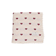 Load image into Gallery viewer, Bebe Organic Love Blanket - Heart Motif
