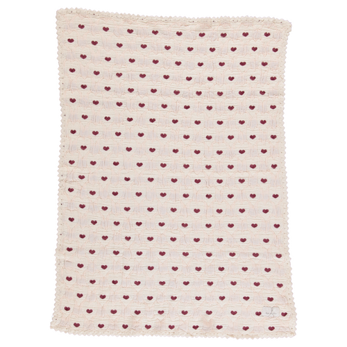 Bebe Organic Love Blanket - Heart Motif