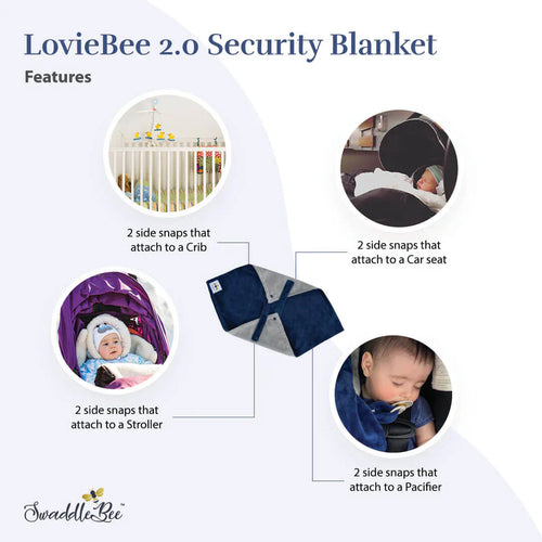Swaddle Bee Loviebee - Solid Navy