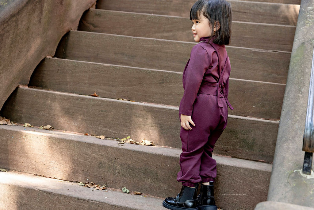 Rooie And Friends Baby Girl Boiler Suit - Mauve
