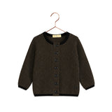 Retro Kid Lucas Boy Knit Cardigan Sweater - Brown/Black