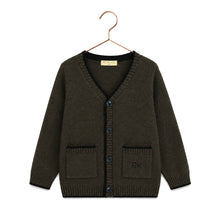Load image into Gallery viewer, Retro Kid Lucas Boys Cardigan Sweater - Brown/Black