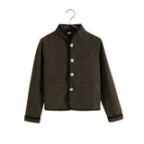 Retro Kid Lucas Gold Button Jacket - Brown/Black