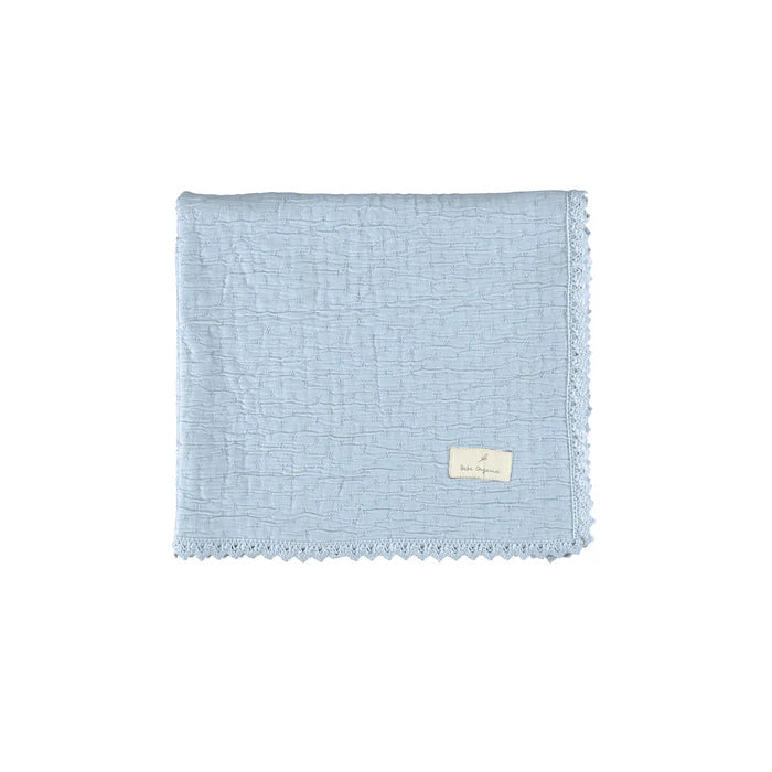 Bebe Organic Lumi Chenille Blanket - Atlantic