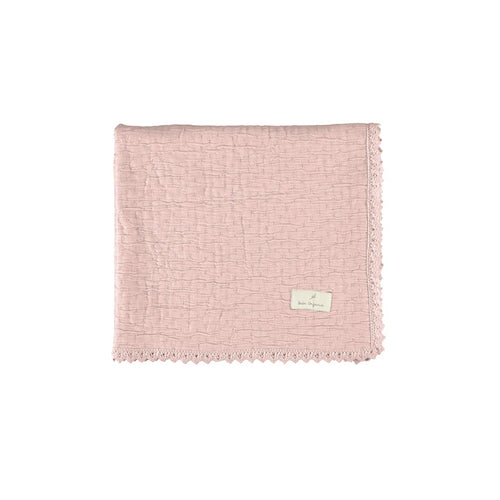 Bebe Organic Lumi Chenille Blanket - Dusty Rose