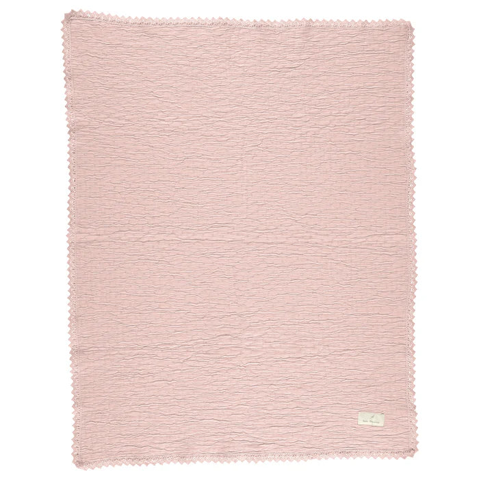 Bebe Organic Lumi Chenille Blanket - Dusty Rose