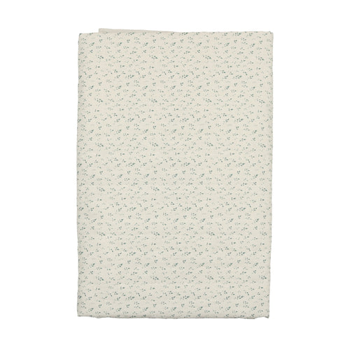 Mema Knits Floral Quilted Blanket - Blue (Matches the Jacket)