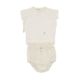Mema Knits Boys Wrap Set - Winter White