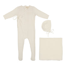 Load image into Gallery viewer, Mema Knits Mock Wrap 3PC Set - Winter White