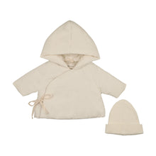 Load image into Gallery viewer, Mema Knits Corduroy Jacket &amp; Beanie - Ivory