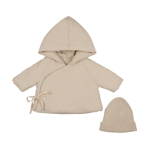 Mema Knits Corduroy Jacket & Beanie - Stone