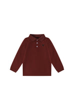 Load image into Gallery viewer, Bopop Burgundy Collection Emblem Polo