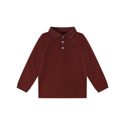 Bopop Burgundy Collection Emblem Polo
