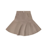 Bopop Herringbone Collection Taupe Skirt