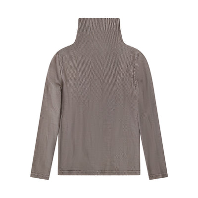 Bopop Herringbone Collection Mock Neck - Herringbone