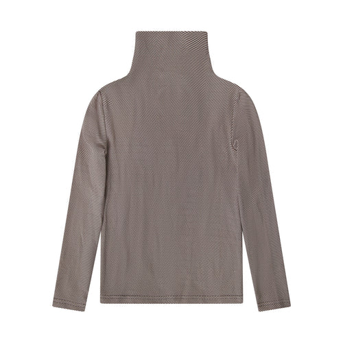 Bopop Herringbone Collection Mock Neck - Herringbone