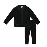 Bopop Raspberry B Embroidered Lounge Set - Boys