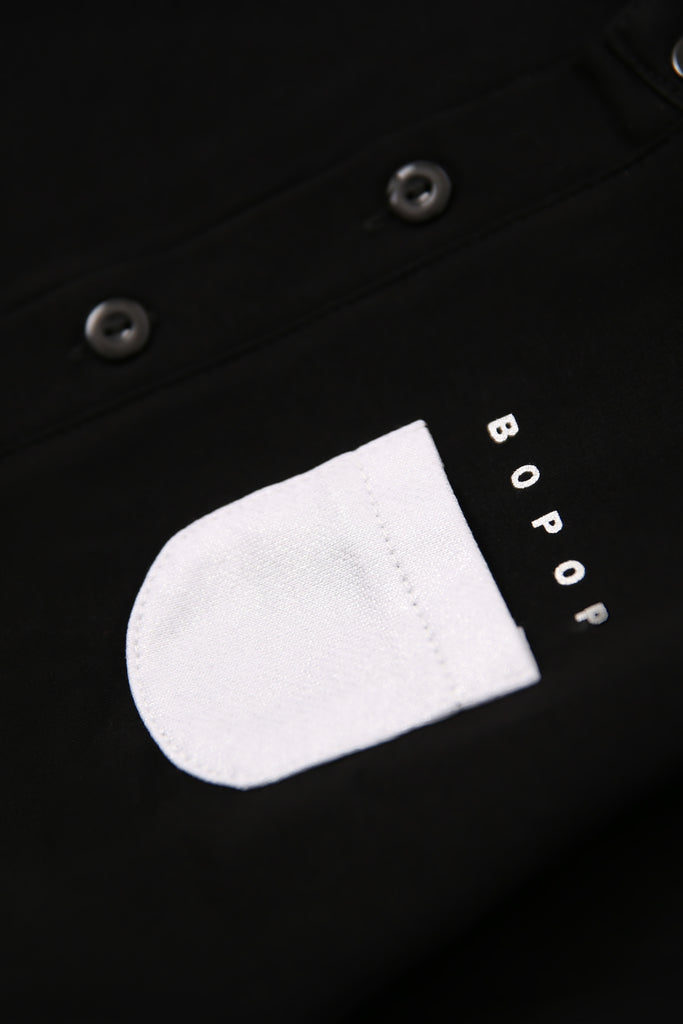 Bopop Reflector Pocket Collection Dress (Black with Metallic Detail)