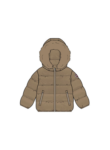 Colmar Baby Down Jacket With Fur - Marrakech