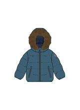 Load image into Gallery viewer, Colmar Baby Down Jacket With Fur - Satellite Nero