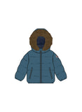 Colmar Baby Down Jacket With Fur - Satellite Nero