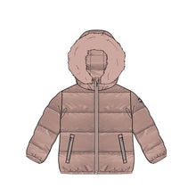 Load image into Gallery viewer, Colmar Baby Down Jacket With Fur - Vintage Rose&#39;