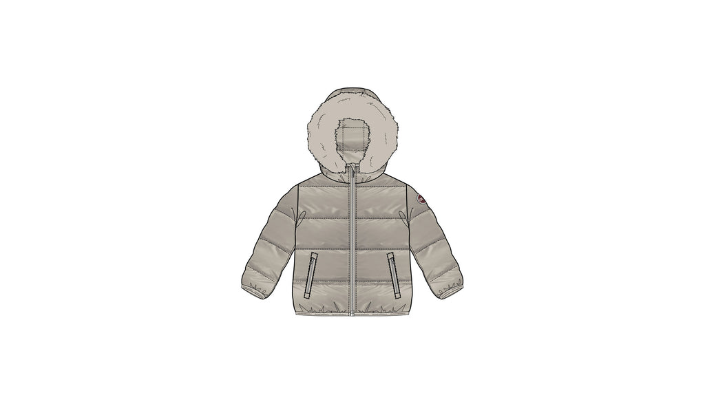 Colmar Baby Down Jacket With Fur - Canapa