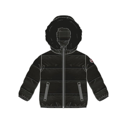 Colmar Baby Down Jacket With Fur - Nero