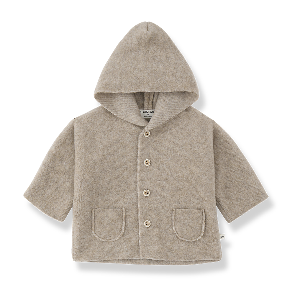 1+ In the Family Menton Hooded Jacket - Beige