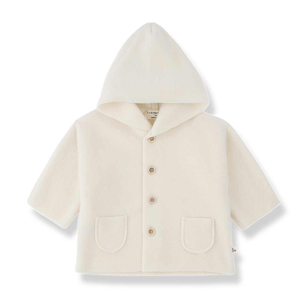1+ In the Family Menton Hooded Jacket - Ecru