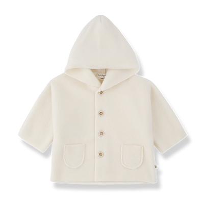 1+ In the Family Menton Hooded Jacket - Ecru