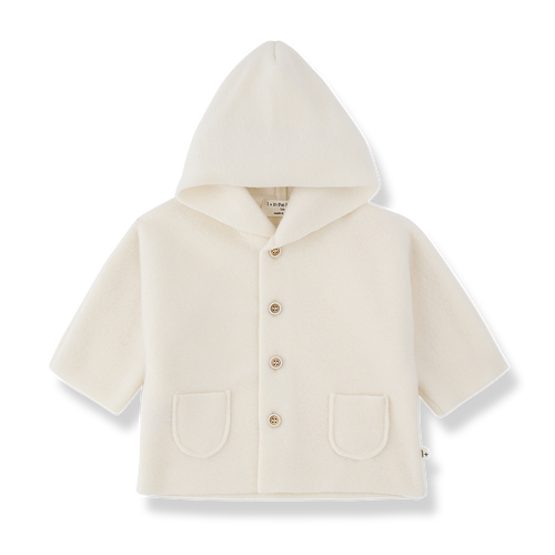 1+ In the Family Menton Hooded Jacket - Ecru