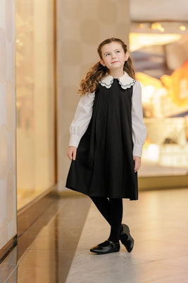 Velvette Label Pleated Jumper