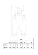 Load image into Gallery viewer, Popelin Brown Velvet Dungaree With Embroidered Bib (100.2)