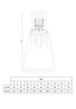 Load image into Gallery viewer, Popelin Brown Midi Dress With Embroidered Bib (102.2)