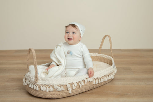 Bee & Dee Macaron Center Print 3PC Set -Snow White  Boys