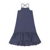 Retro Kid Mae Criss Cross Maxi Dress - Navy