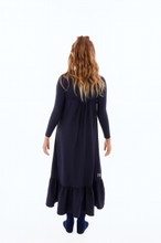 Load image into Gallery viewer, Retro Kid Mae Criss Cross Maxi Dress - Navy