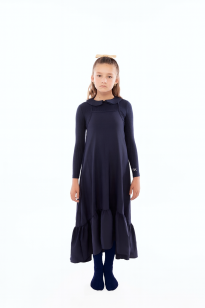 Retro Kid Mae Criss Cross Maxi Dress - Navy